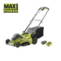 Rasaerba Semovente a Batteria Ryobi RLM36X46H50PG 36V MAX POWER - Taglio 46cm - Kit con Batteria 5.0Ah e Caricabatteria