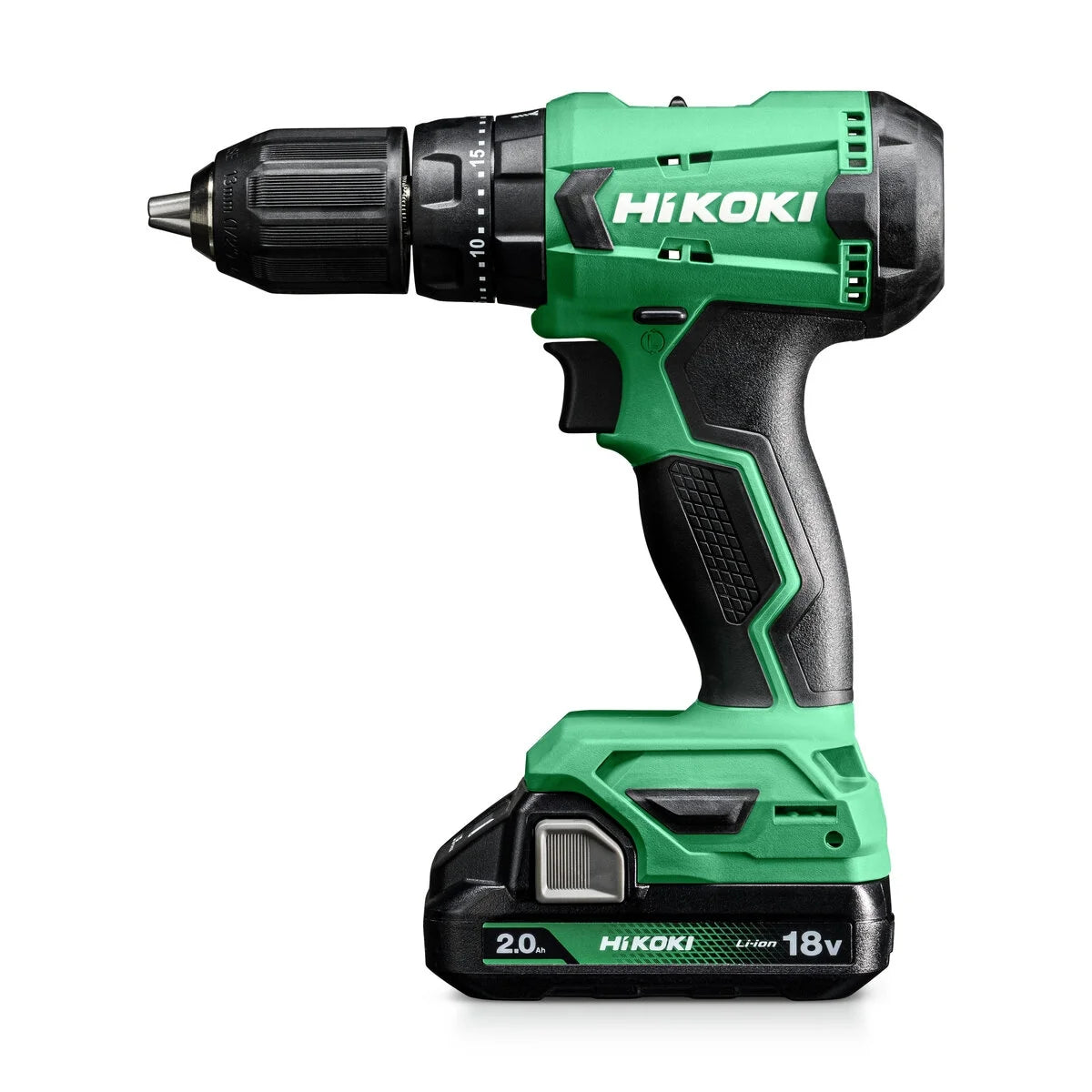 Trapano Avvitatore con Percussione a Batteria HiKOKI DV18DA - Kit con 2 Batterie 18V 2.0Ah (BSL18VM), Caricabatterie e Valigetta